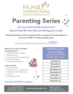 Family Connections Parenting Series Begins October 26