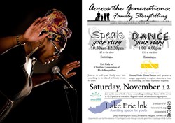 Lake Erie Ink hosts a family storytelling event on November 12.