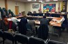 The CH-UH Board of Education met with city of University Heights leaders on Monday.