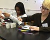 Monticello seventh graders create fake blood while learning about laboratory science.