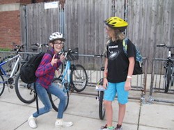 Students on Walk or Bike to School Day in 2015