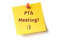 PTA Meeting on post-it note