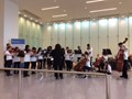 Roxboro Middle School orchestra performing at the Cleveland Clinic