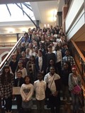 Model U.N. students from Roxboro Middle School