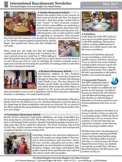 IB Newsletter - May 2017