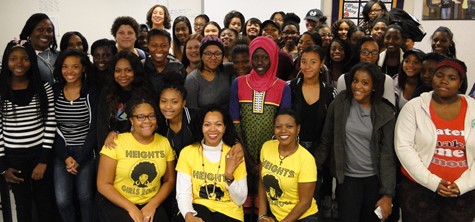 Gina Abercrombie-Winstanley at Heights High School in November 2016