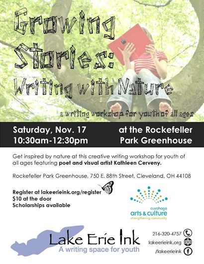 Nature writing workshop flyer 