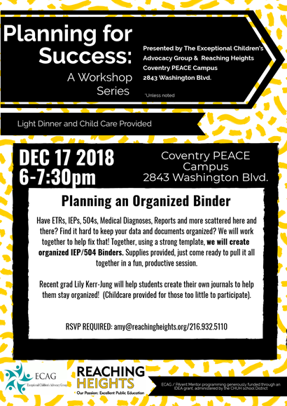 Planning for success flyer