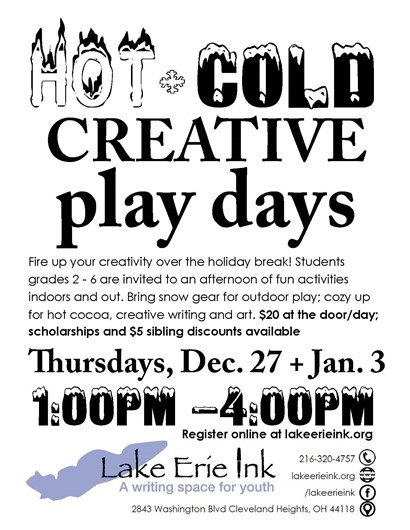 Creative Play Days flyer