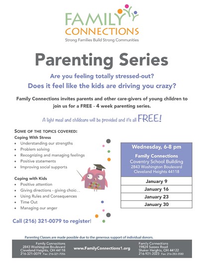 Parenting series flyer