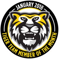Tiger Team Members of the Month - January 2018