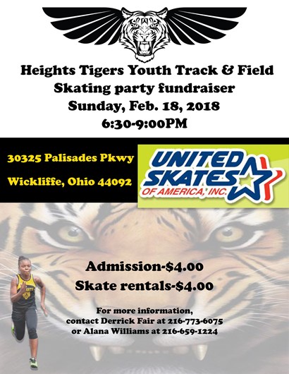 Skating party flyer