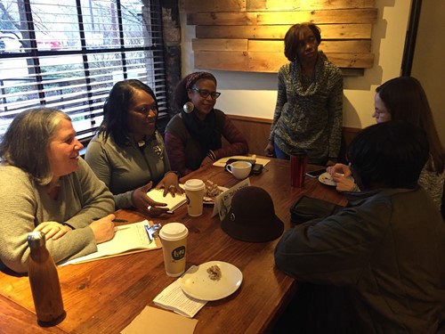 Dr. Dixon at her coffee chat at Luna in January 2018.
