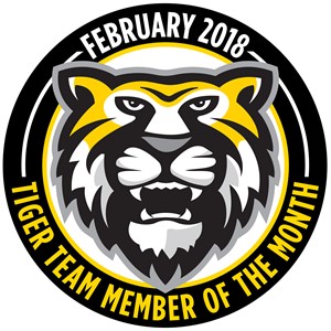 Tiger Team Members of the Month - February 2018