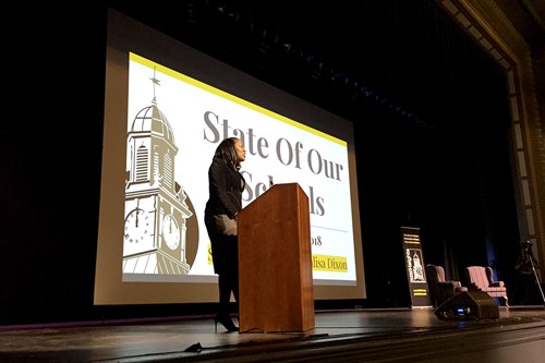 Dr. Talisa Dixon at the 2018 CH-UH State of Our Schools Address