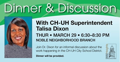 Dinner & Discussion With CH-UH Superintendent Dr. Talisa Dixon