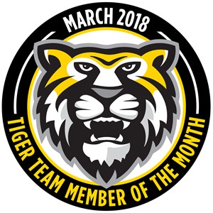 Tiger Team Members of the Month - March 2018