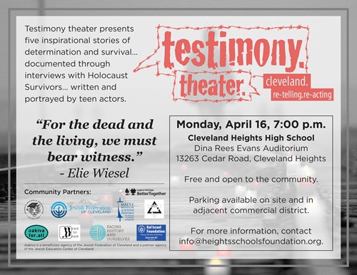 Testimony Theater flyer