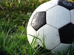 Soccer ball in grass