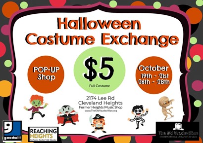 Costume exchange flyer