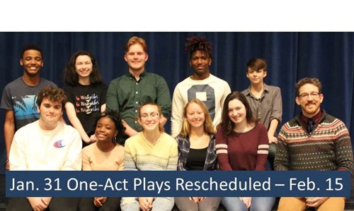 One-act play rescheduled