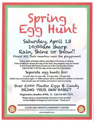 egg hunt flyer