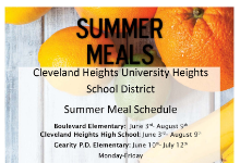 summer meal flyer