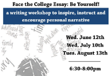 college essay workshop flyer