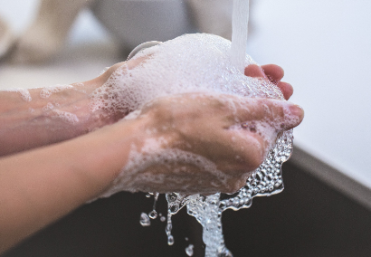 hands and soap