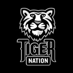 Tiger Nation Gray on Black EPS