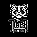 Tiger Nation White on Black