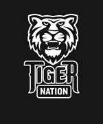 Tiger Nation 9-12 white on blk EPS