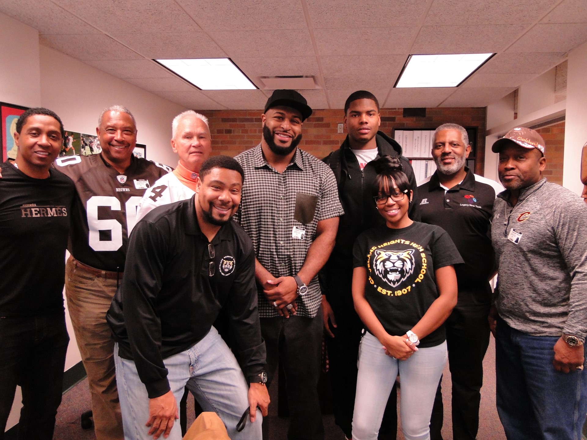 Current Player Jaylen Harris with NFL Players