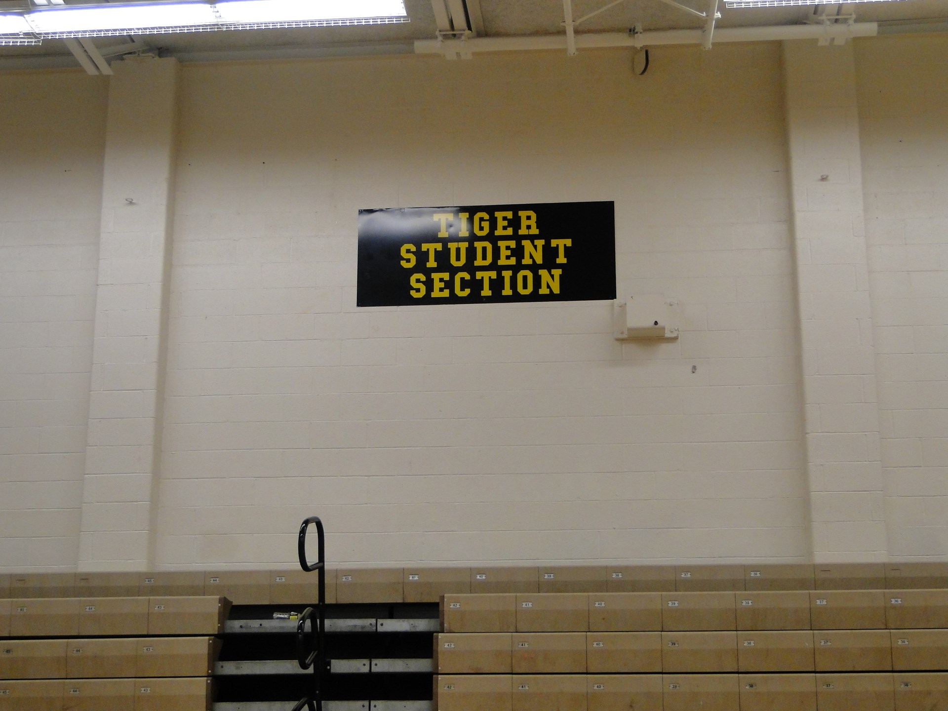 The student section in the South Gym.