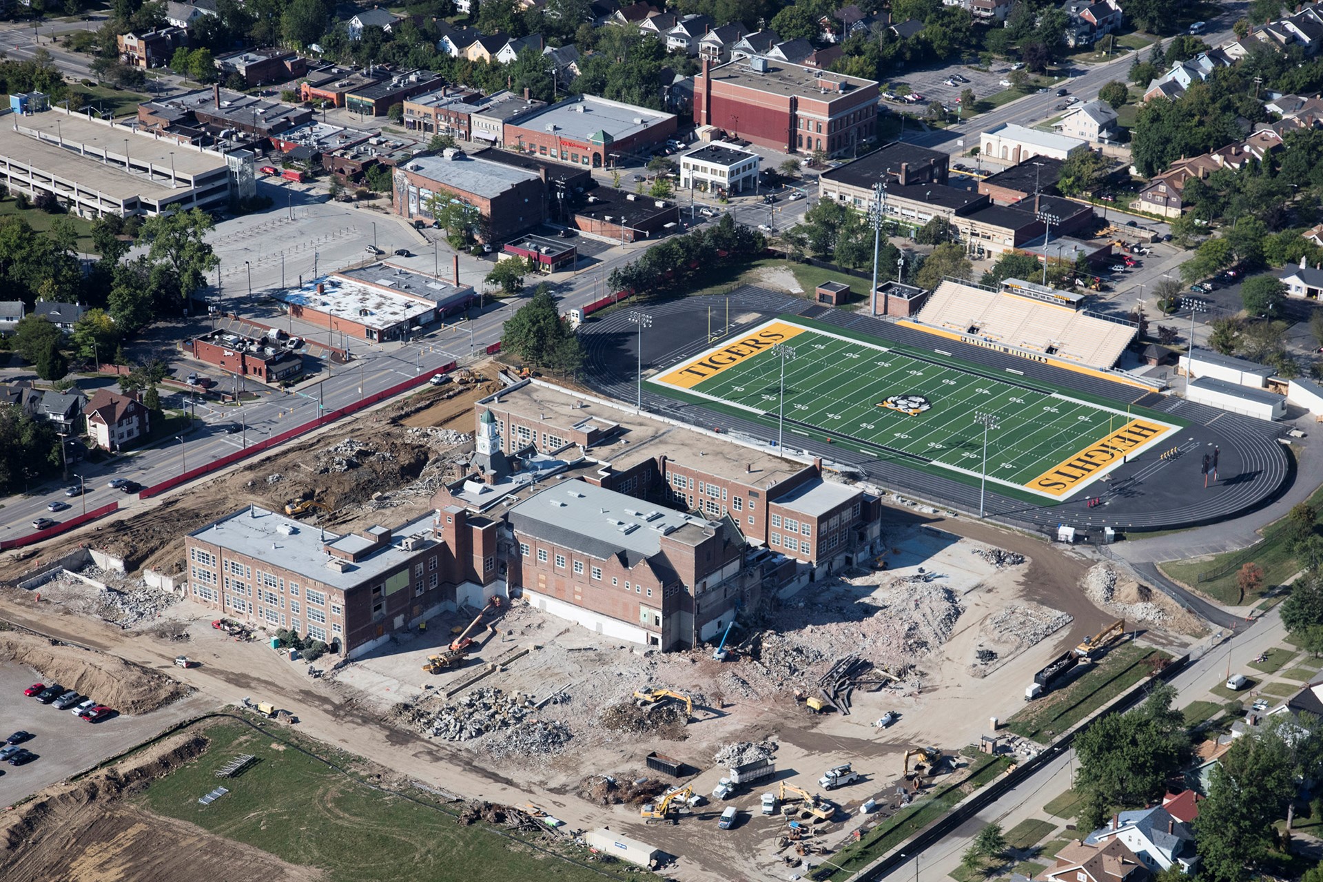 Heights High Construction Aerial - September 2015