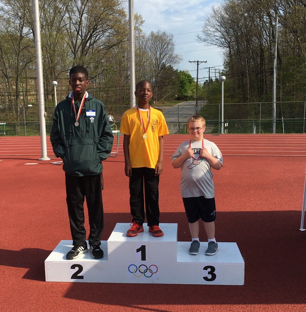 Jayson Mosley from Boulevard Elementary won 1st place in the Standing Long Jump.