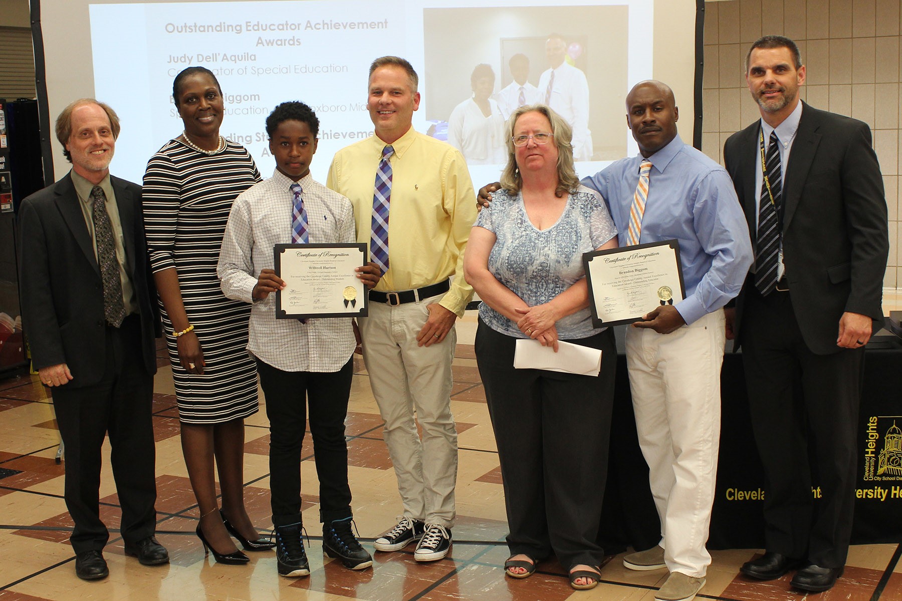 Two CHUH students and two teachers were recognized by Cuyahoga County with Excellence in Education Awards.