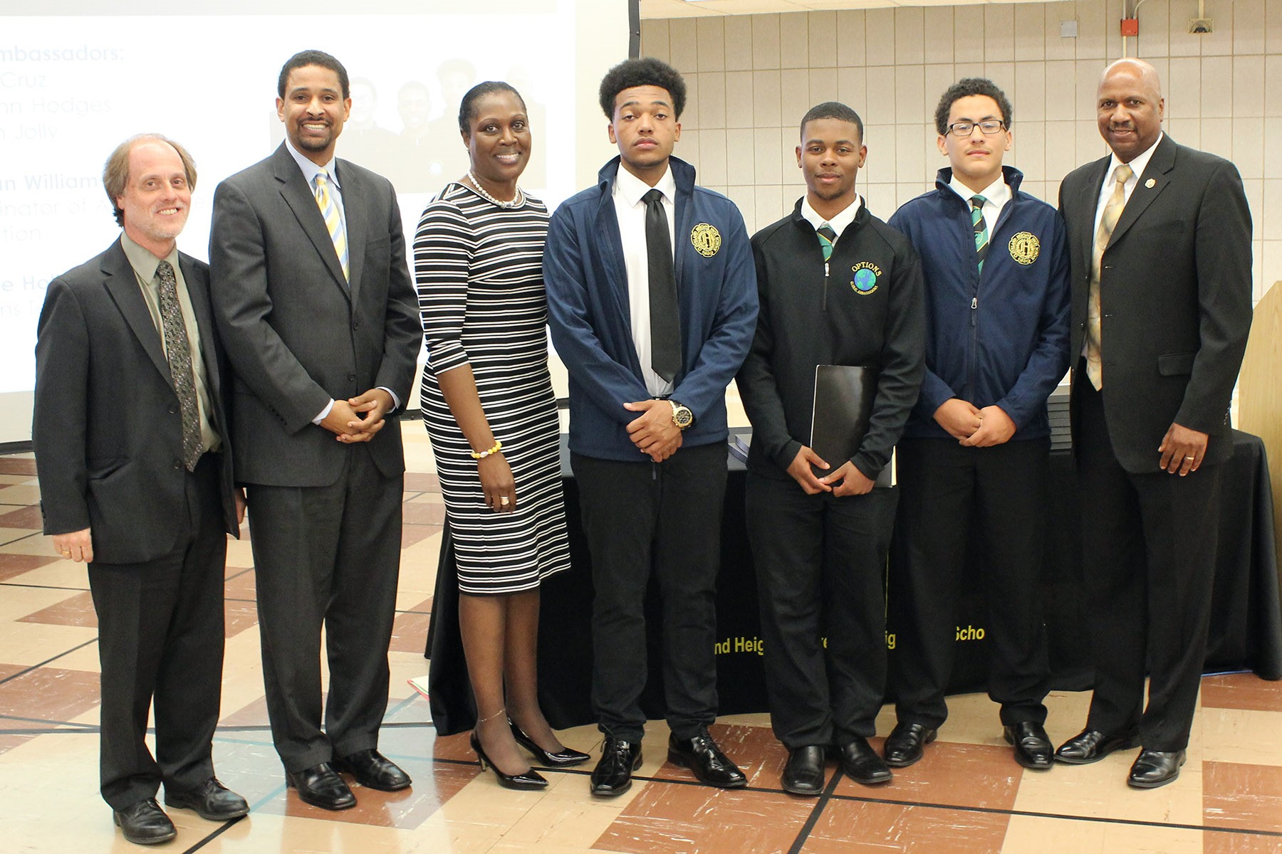 The Options Global Ambassadors spoke at the Board meeting.