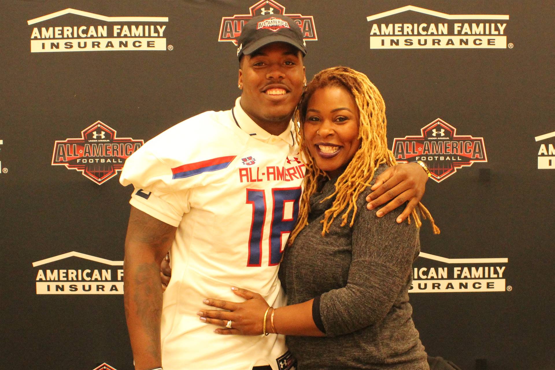 Tyreke Smith and his Mother