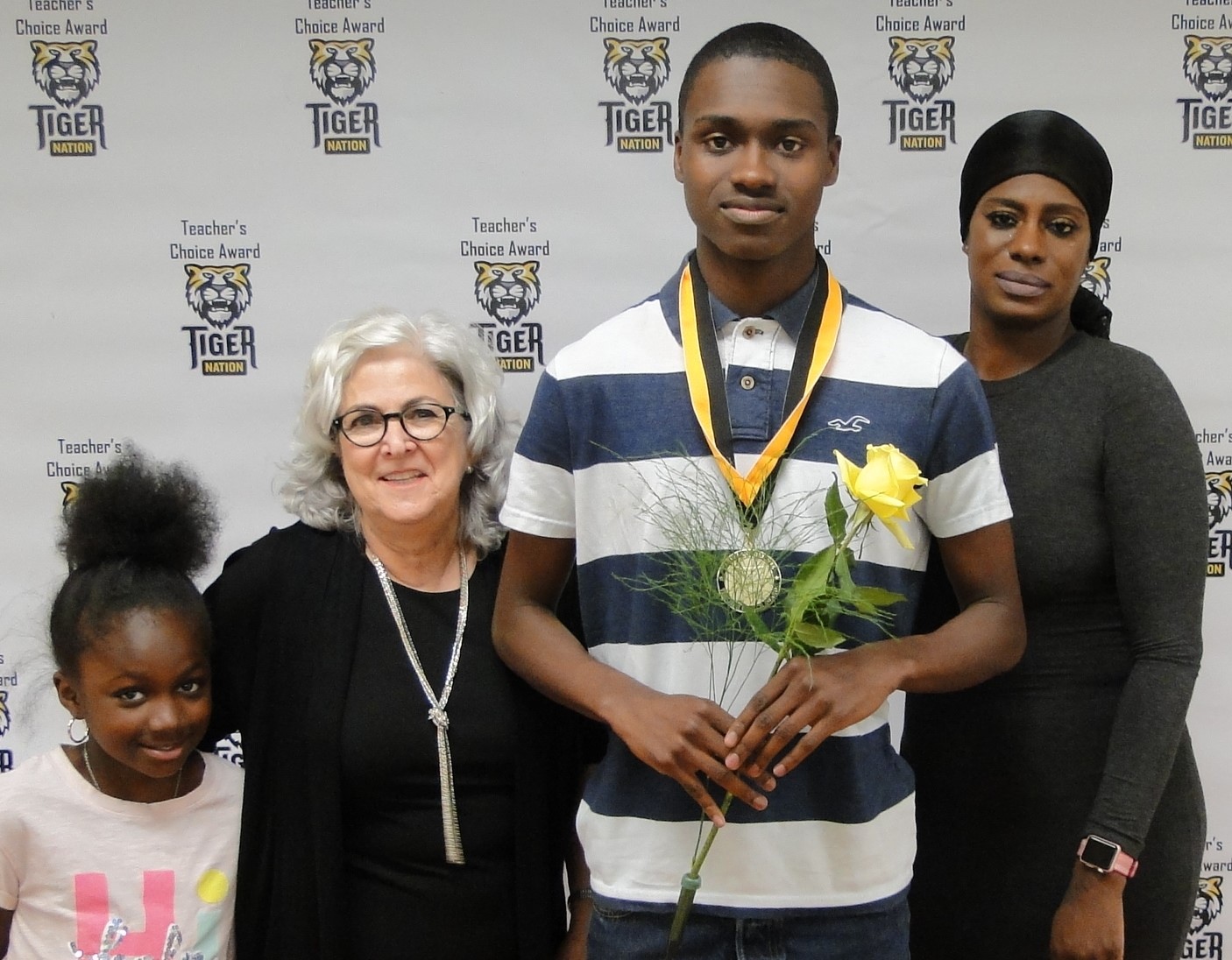 JaRay David recognized by Marcy Joublanc