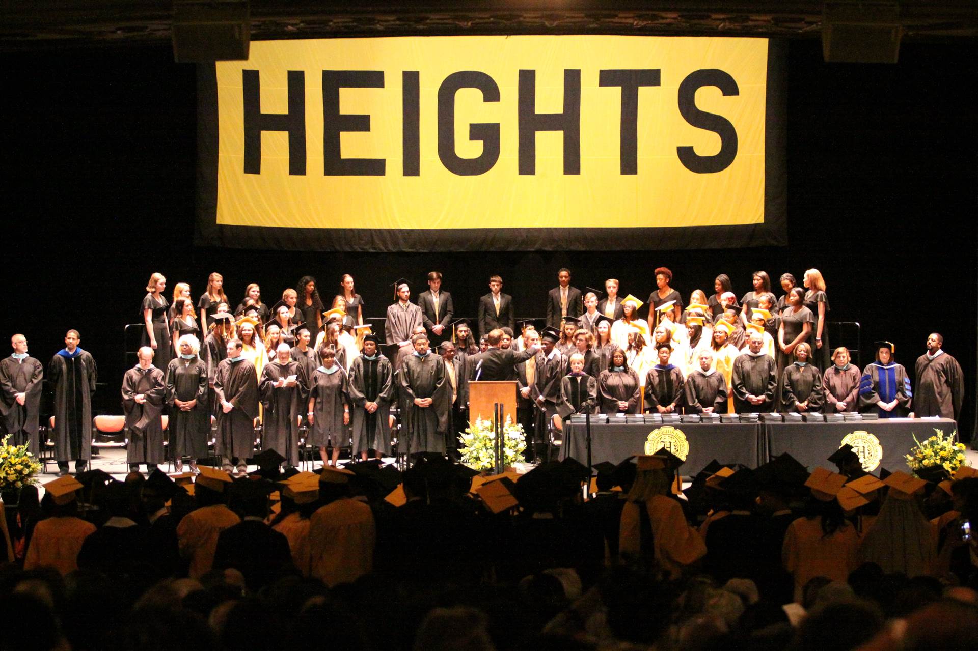 Graduates at the 2017 Heights High commencement