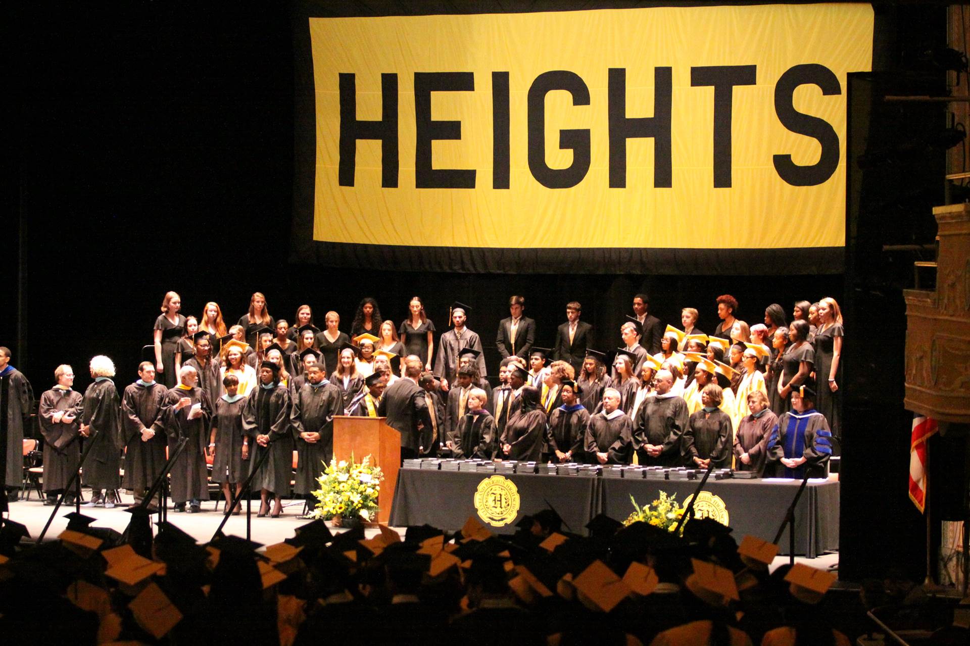 Graduates at the 2017 Heights High commencement