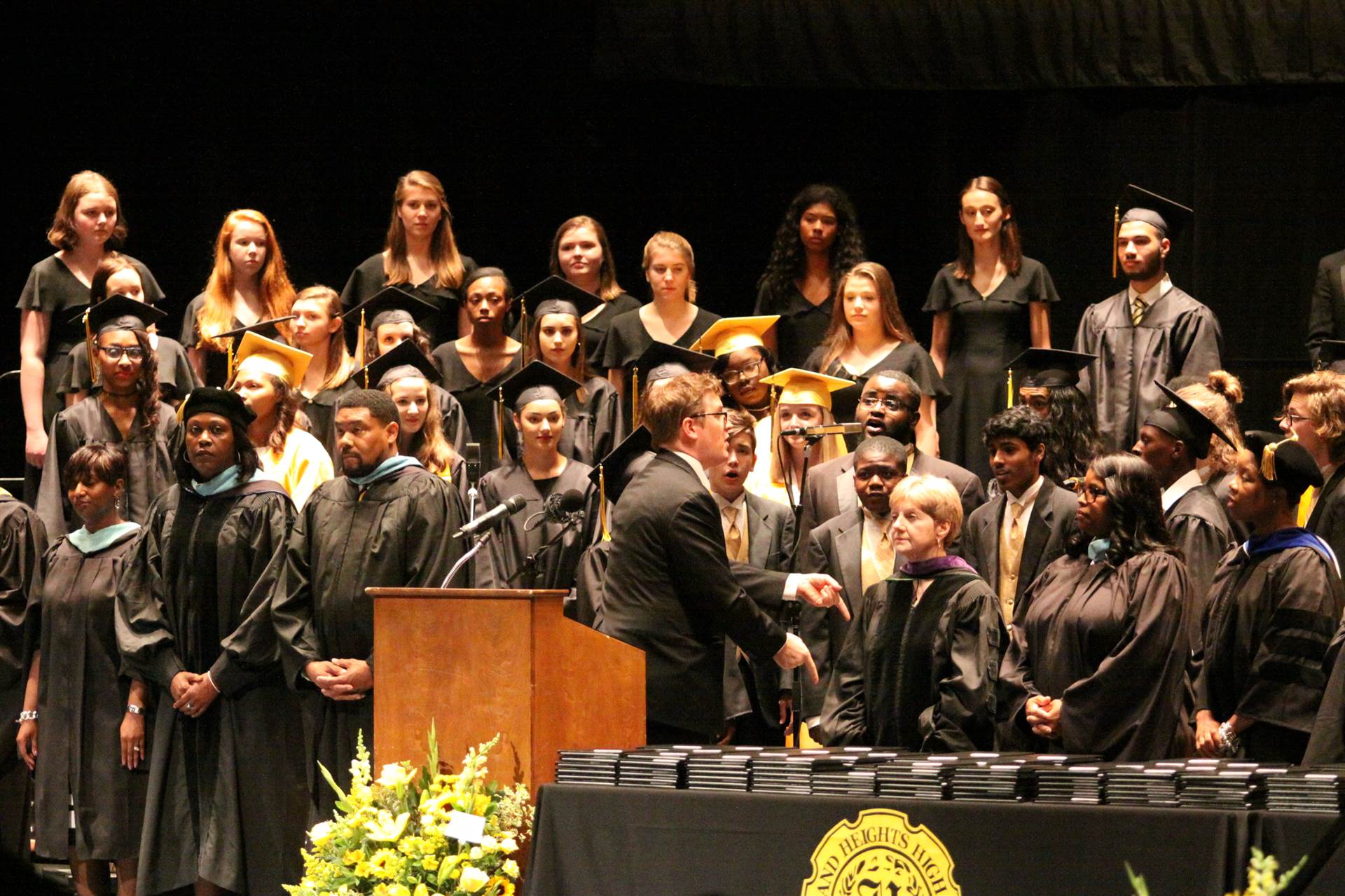 Graduates at the 2017 Heights High commencement