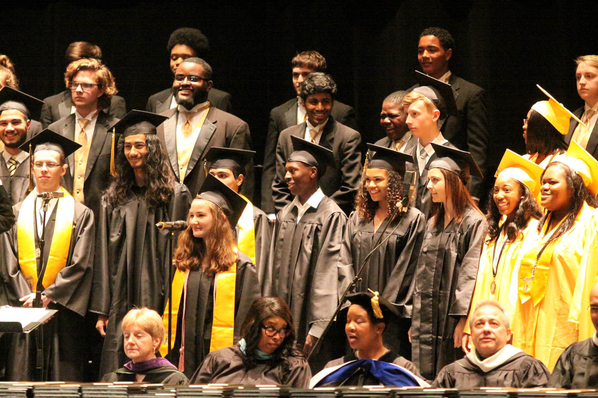 Graduates at the 2017 Heights High commencement