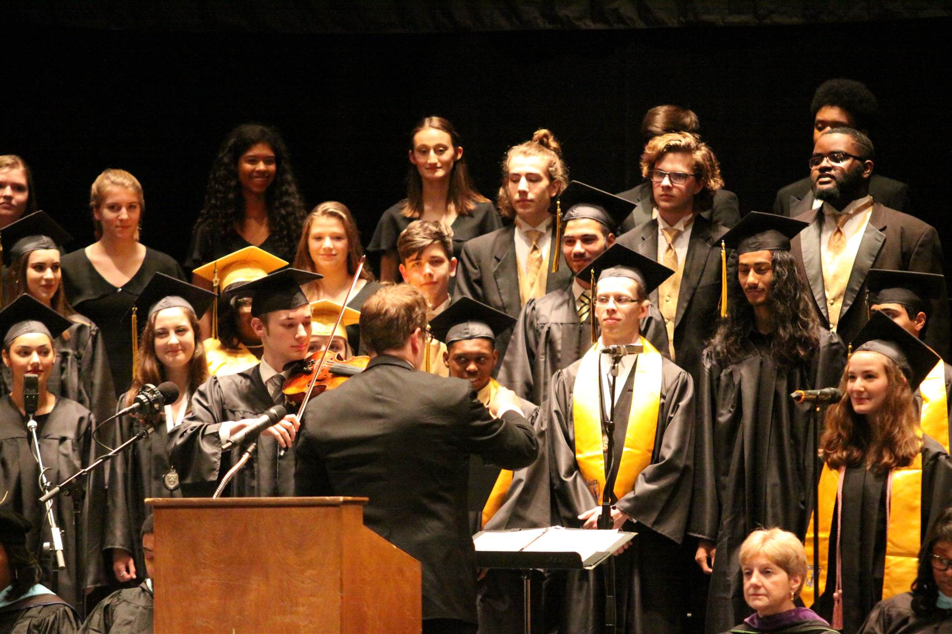 Graduates at the 2017 Heights High commencement