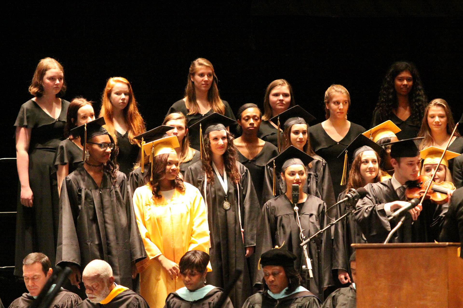 Graduates at the 2017 Heights High commencement