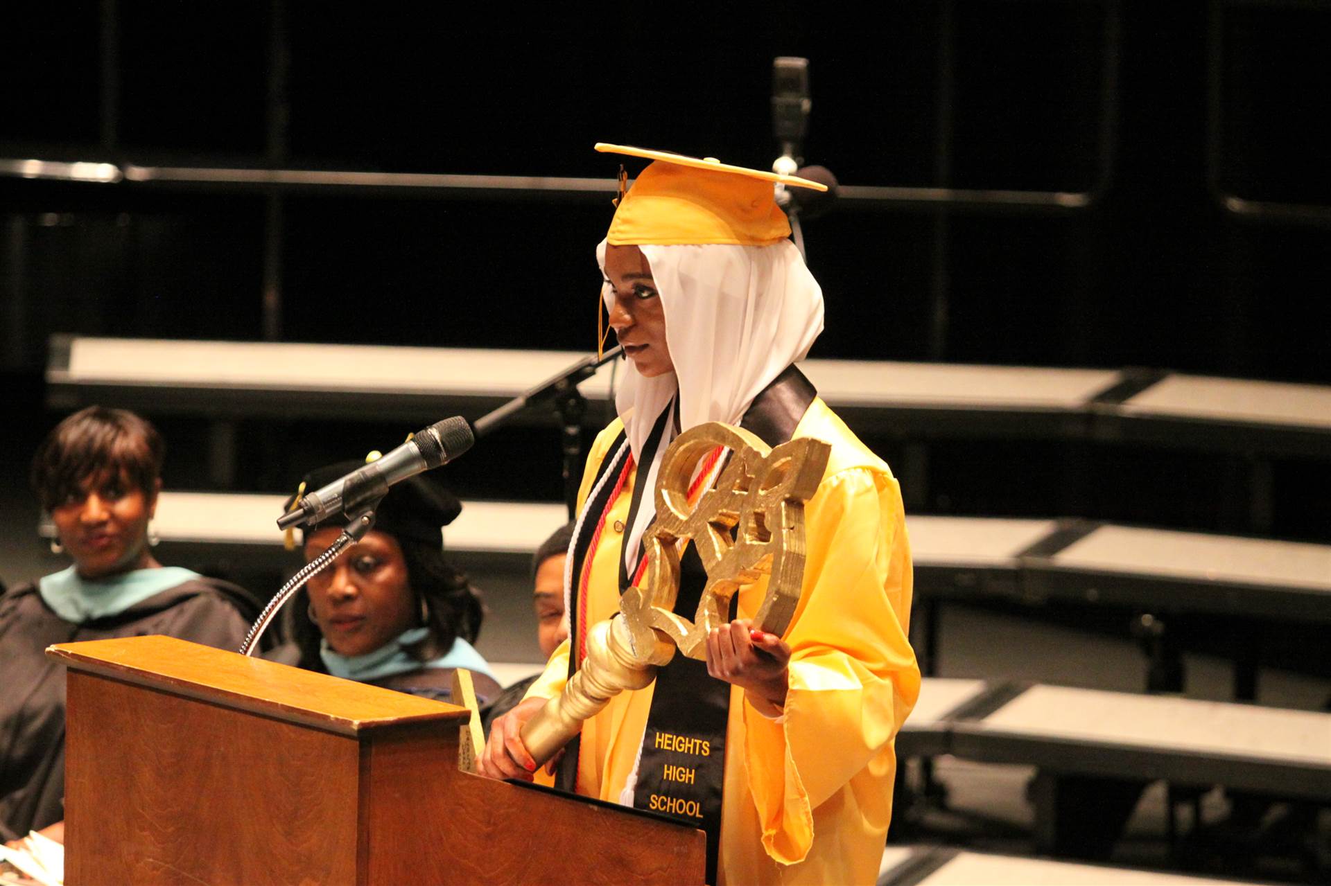 Graduates at the 2017 Heights High commencement