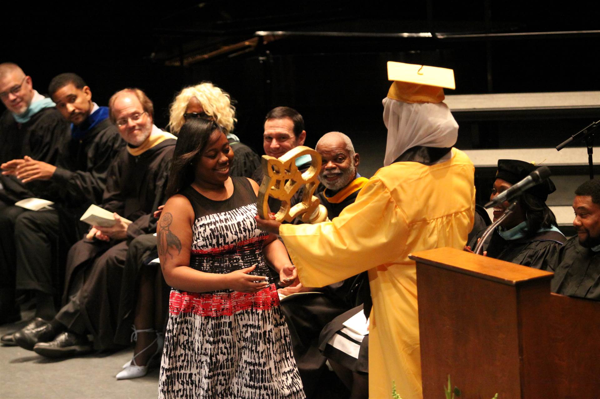 Graduates at the 2017 Heights High commencement