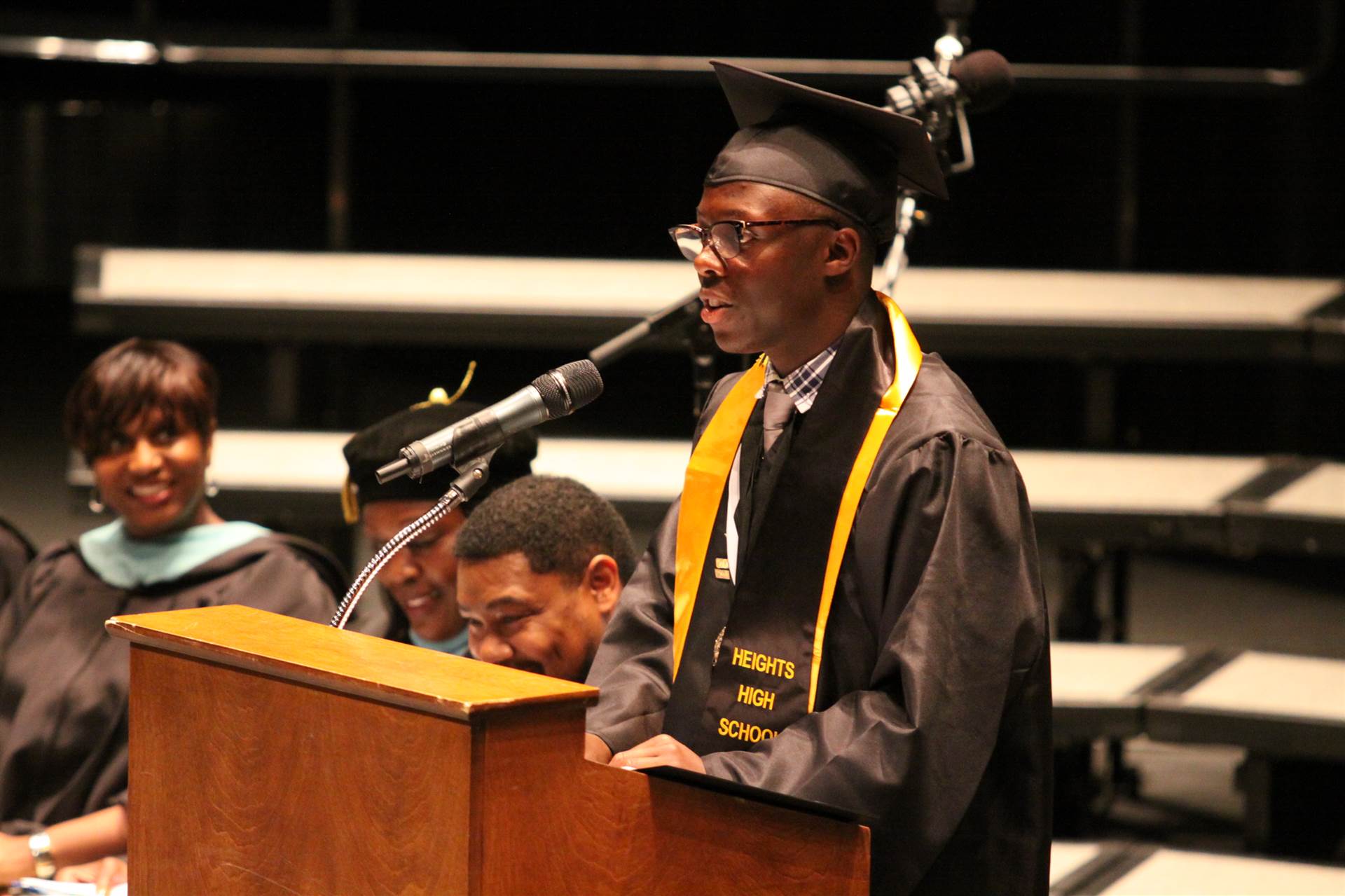 Graduates at the 2017 Heights High commencement