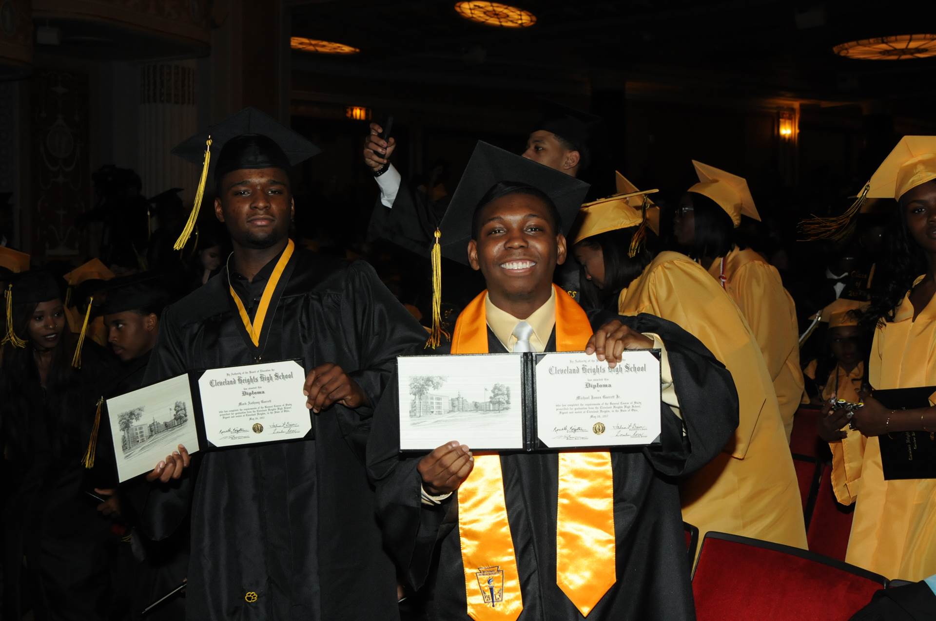 Graduates at the 2017 Heights High commencement